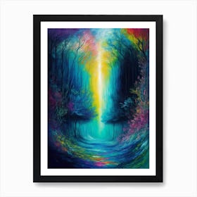 Forest Floating On The Seabed Art Print