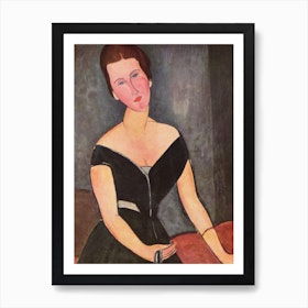 Portrait Of Mrs Van Muyden, Amedeo Modigliani Art Print