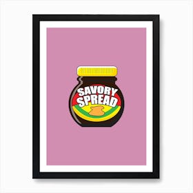 Marmite, Kitchen, Condiment, Art, Cartoon, Wall Print Art Print