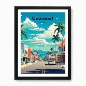 Cozumel Mexico Oceanview Travel Art Art Print