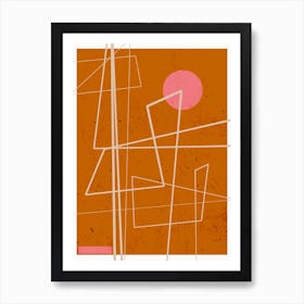 Angular Lines No 10 Art Print