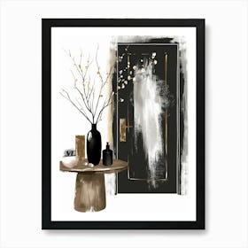 Black Door 2 Art Print