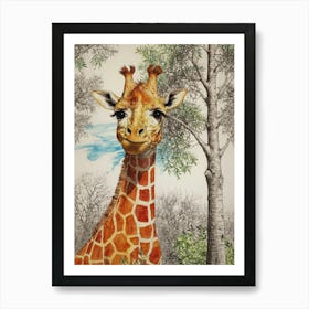 Giraffe 35 Art Print