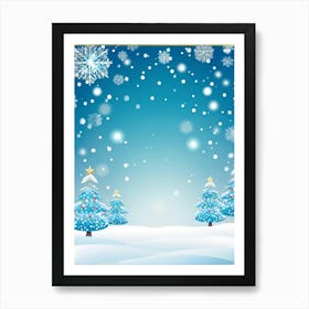 Season Background Holiday Merry Ornament Text New Year Decorating Eve Happy Design Card (18) Art Print