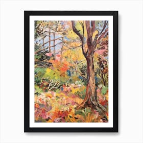 Autumn Gardens Painting Tresco Abbey Gardens United Kingdom Art Print