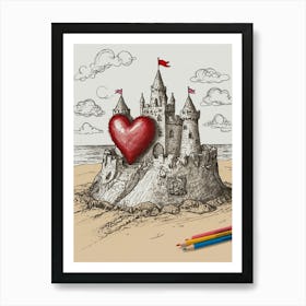 Valentine'S Day Coloring Book Art Print