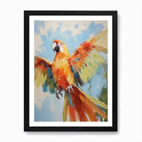 Bird Painting Macaw 3 Affiche