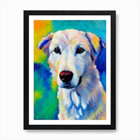 Icelandic Sheepdog 2 Fauvist Style Dog Art Print