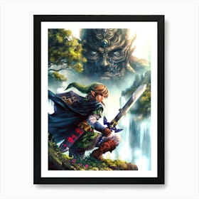 Link The Legend Of Zelda 2 Art Print