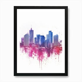 Sydney Skyline Canvas Art Art Print