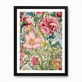 Floral Tapestry Art Print