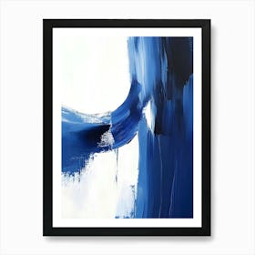 Abstract Blue Painting Art Print