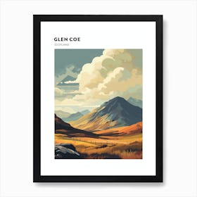 Glen Coe Scotland 3 Hiking Trail Landscape Poster Art Print