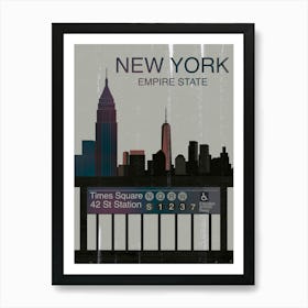 New York Empire State 1 Art Print