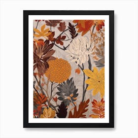 Fall Botanicals Queen Annes Lace 3 Art Print