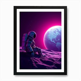 Astronaut On The Moon 1 Poster