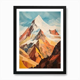 Kangchenjunga Nepal India 1 Mountain Painting Art Print