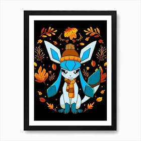 Fall Glaceon Art Print