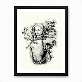 Harley Quinn 4 Art Print