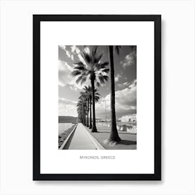 Poster Of Palma De Mallorca, Spain, Photography In Black And White 3 Art Print