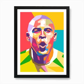 Ronaldo Nazario Brazil wpap art Póster