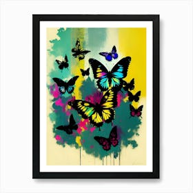 Butterflies In The Sky 29 Art Print