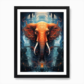 Elephant Of The Gods Art Print