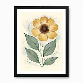 Yellow Flower 3 Art Print