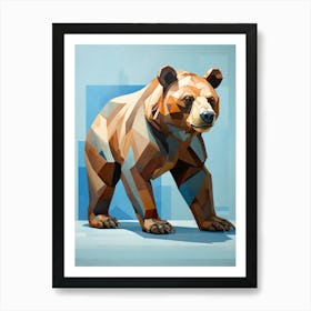 Geometric Bear Art Print