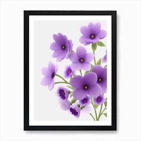 Purple Flowers Art Print