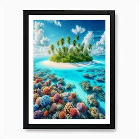 Coral Reef Stock Videos & Royalty-Free Footage Art Print