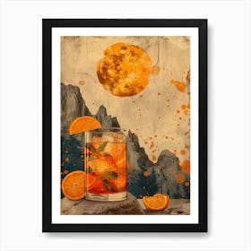 Aperol Spritz Orange 41 Art Print