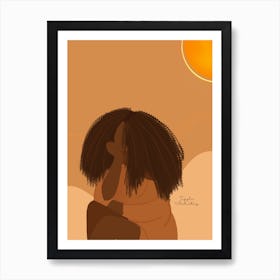 Afro Girl Art Print