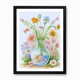 Cute Flowers Art Print