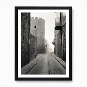 Rhodes, Greece, Photography In Black And White 4 Art Print