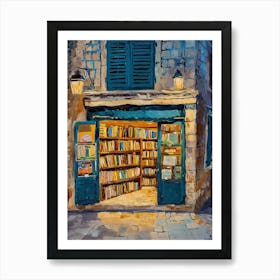 Dubrovnik Book Nook Bookshop 2 Art Print