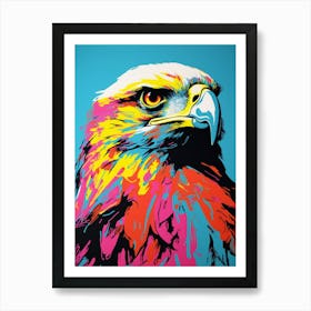Andy Warhol Style Bird Hawk 2 Art Print