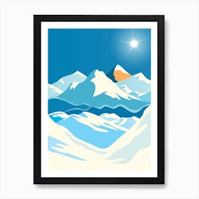 Sunrise In Everest Mountains Art Print