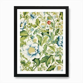 Floral Wallpaper 217 Art Print