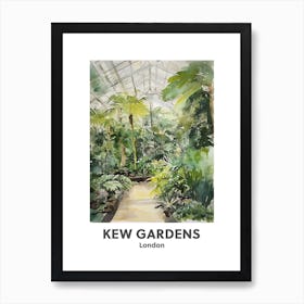 Kew Gardens, London 3 Watercolour Travel Poster Art Print