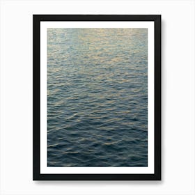 Undulating water surface at sunrise Art Print