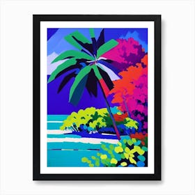 Maafushi Island Maldives Colourful Painting Tropical Destination Art Print