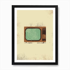 Vintage Tv Art Print