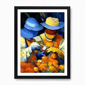 Beekeepers Gloves 1 Painting Art Print