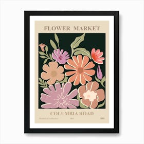 Flower Market Botanical Columbia Road Art Print