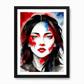 French Girl Art Print