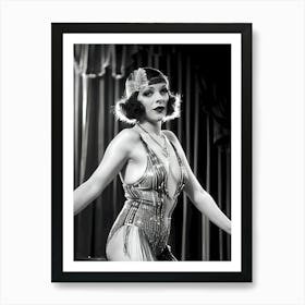 1920's Burlesque Dancer ~Reimagined 115 Art Print