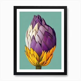 Artichoke Bold Graphic vegetable Art Print