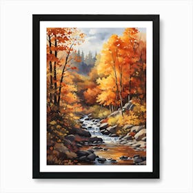 Autumn Stream Art Print