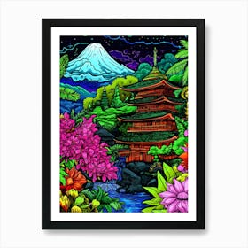 Japanese Garden Art Print